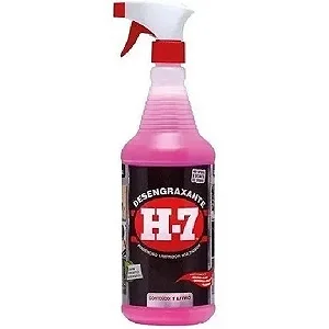 Desengraxante H-7 - 1 Litro - Limpeza Pesada - H7 Original com gatilho