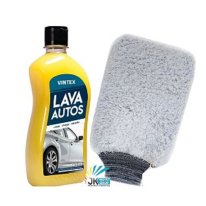 KIT LAVA AUTOS VINTEX + LUVA DE MICROFIBRA MANDALA/DETAILER