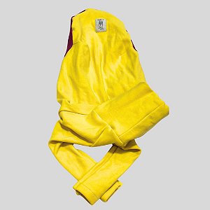 BLUSA DE GALGO ITALIANO MOLETA AMARELO E PINK PE