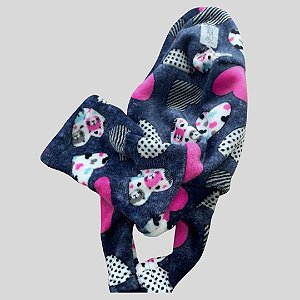 BLUSA DE GALGO ITALIANO CHAMONIX MARINHO CORAÇÃO PE
