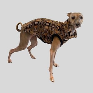 COLETE DE GALGO ITALIANO MILÃO MARROM