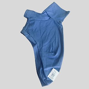 CAMISETA DE GALGO ITALIANO ALGODÃO AZUL PE