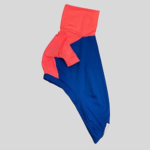 CAMISETA DE GALGO ITALIANO UV AZUL E LARANJA PE