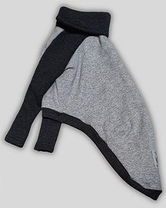 BLUSA DE GALGO HUG CINZA E CHUMBO