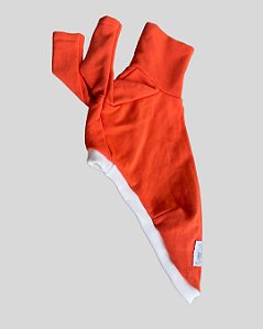 BLUSA DE GALGO HUG LARANJA E BRANCO PE