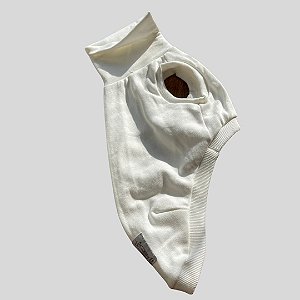 COLETE DE GALGO ITALIANO BRANCO GOLA MEIO ABERTA PE