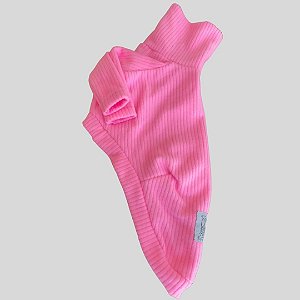 BLUSA DE GALGO ITALIANO CUDDLE CANELADA ROSA NEON PE