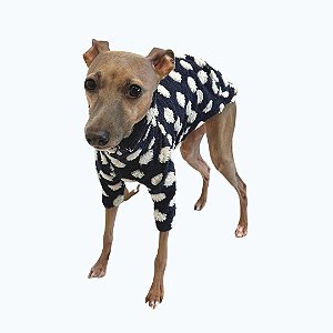 CASACO DE GALGO ITALIANO MONTBLANC MARINHO POA