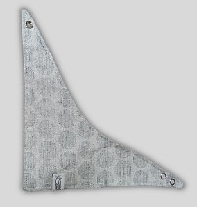 BANDANA DE GALGO LUXE BOLAS CINZA