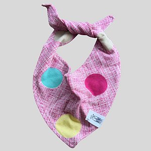 BANDANA DE GALGO ITALIANO BOLAS PINK PE