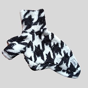 CASACO DE GALGO MONTBLANC PRETO E BRANCO