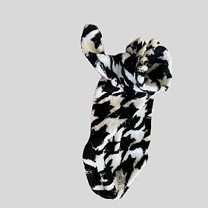 CASACO DE GALGO ITALIANO MONTBLANC PRETO E BRANCO PE