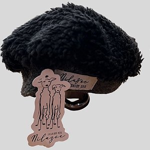 BOINA DE GALGO ITALIANO PRETA E CINZA PELINHO PE