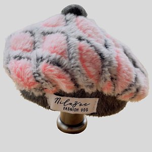 BOINA DE GALGO ITALIANO ROSA POMPOM PE