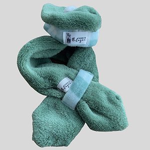 KIT CACHECOL E BOINA DE GALGO ITALIANO VERDE PE