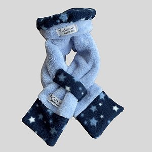 KIT BOINA E CACHECOL DE GALGO ITALIANO AZUL ESTRELA PE