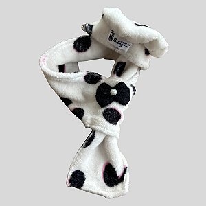 KIT CACHECOL E BOINA DE GALGO ITALIANO BRANCA PE