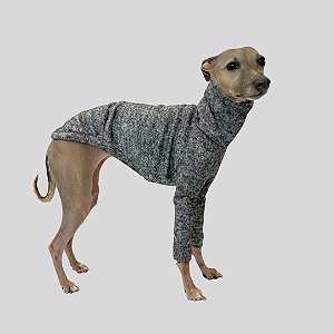 BLUSA DE GALGO LÃZINHA CINZA