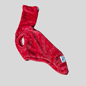 COLETE DE GALGO ITALIANO CHAMONIX VERMELHO CORAÇÃO PE