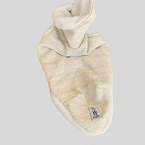 COLETE DE GALGO ITALIANO TWEED CREME E BRANCO DF PE