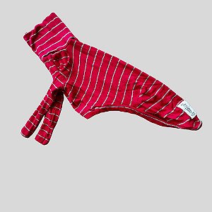 CACHARREL DE GALGO ITALIANO RIB PINK LINE CINZA PE