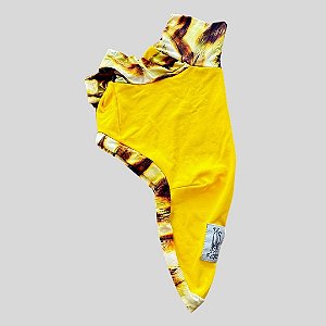 CAMISETA DE GALGO ITALIANO UV ANIMAL E AMARELO PE
