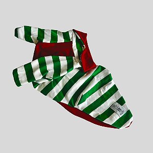 CAMISETA DE GALGO NATAL GALGOLITO LISTRA VERDE