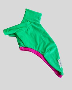 CAMISETA DE GALGO ITALIANO UV POPSTAR VERDE E PINK PE
