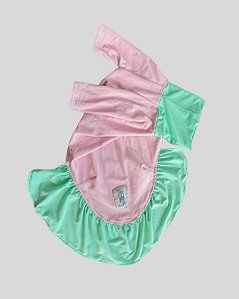 VESTIDO DE GALGO ITALIANO UV ROSA E VERDE PE