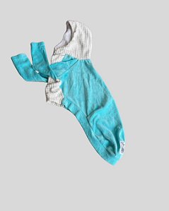 BLUSA DE GALGO PLU BRANCO E TIFFANY CAP PE