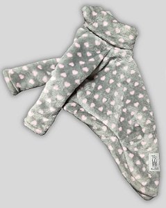 BLUSA DE GALGO CHAMONIX GREY HEART ROSA