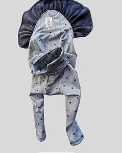 VESTIDO DE GALGO FINI AZUL CORAÇÃO MARINHO PE