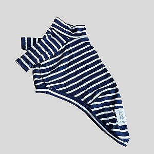 CAMISETA DE GALGO VISC LINE MARINHO E BRANCO