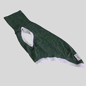 REGATA DE GALGO ALGODY VERDE MESCLA