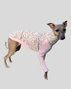 Sob Medida - BLUSA DE GALGO CUDDLE ELEFANTE ROSA