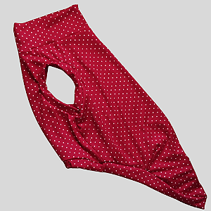 REGATA DE GALGO NATAL VERMELHO POA BRANCO