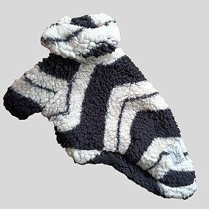 CASACO DE GALGO MONTBLANC PRETO E OFF