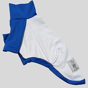 CAMISETA DE GALGO UV ROYAL E BRANCO