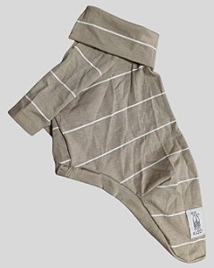 CAMISETA DE GALGO ALGODY POLO OCRE LINE BRANCO