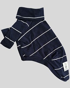 CAMISETA DE GALGO ALGODY POLO MARINHO LINE BRANCO