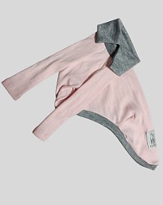 CACHARREL DE GALGO RIB POLO ROSA E CINZA
