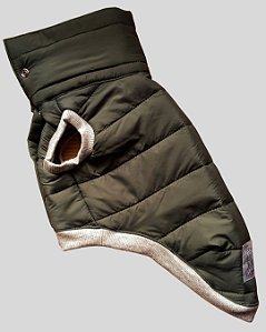 JAQUETA DE GALGO FRESH MUSGO E CREME MESCLA