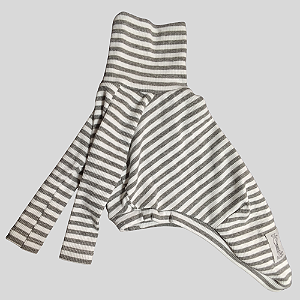 CACHARREL DE GALGO RIB LINE CINZA E BRANCO