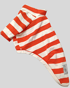 CAMISETA DE GALGO ALGODY COOL LARANJA E BRANCO