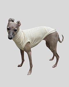 REGATA DE GALGO BRISA CREME - sob encomenda