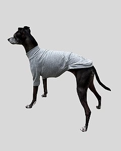 CAMISETA DE GALGO ALGODY POLO CINZA - sob encomenda