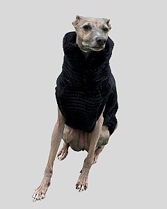 COLETE DE GALGO ASPEN PRETO - sob encomenda