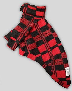 CASACO DE GALGO BORDEAUX RED AND BLACK