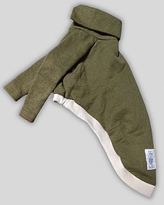 BLUSA DE GALGO HUG VERDE MUSGO E CREME