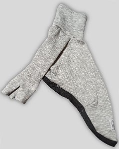 BLUSA DE GALGO HUG CINZA MESCLA E CHUMBO